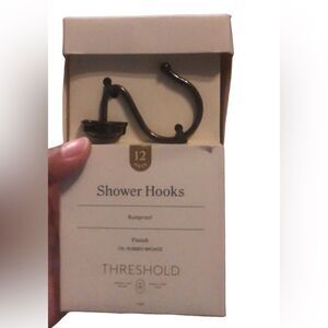 Threshold Oil-Rubbed Bronze Shower Hooks